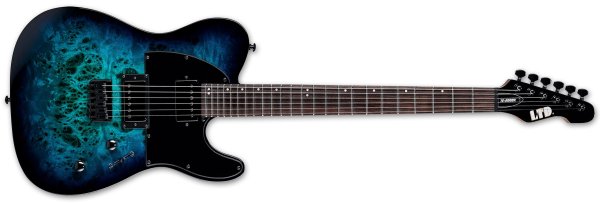 TE-200DX Electric Guitar, Blue Burst