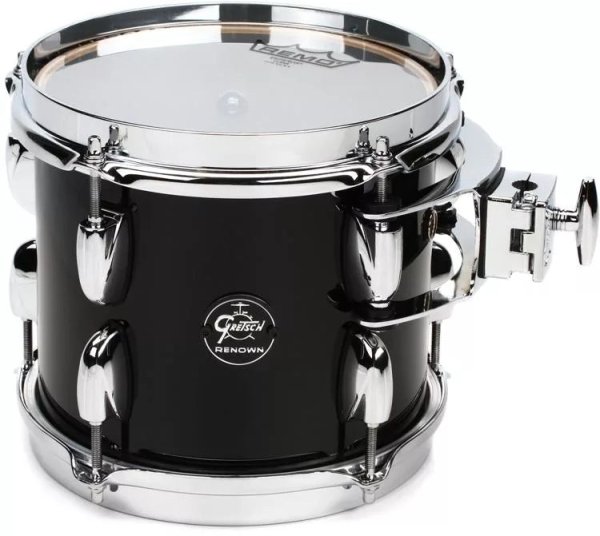 Renown 7" x 8” Rack Tom, Piano Black