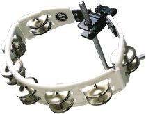 Cyclops Mountable Tambourine in Black with Steel Jingles