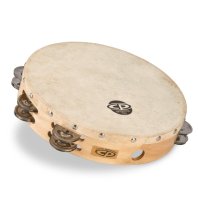 10″ Tambourine with Head Double Row