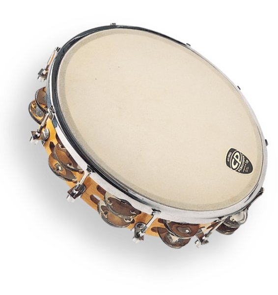 CP by 10" Tambourine Tunable Wood Double