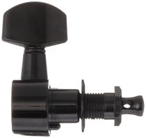 6-In-Line Screwless Mount Geared Tuners, Black