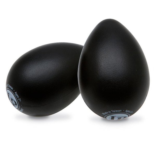 Plastic Egg Shakers Black - 36 Pcs