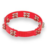 Aspire 10″ Tambourine, Red