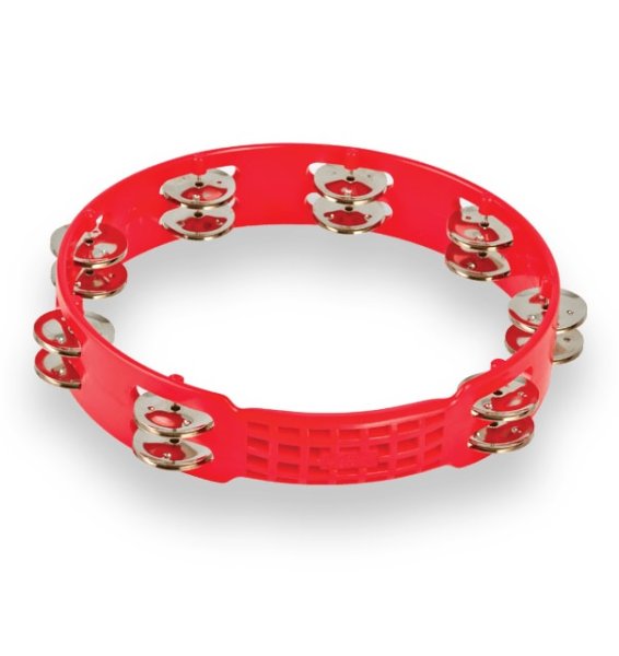 Aspire 10" Tambourine, Red