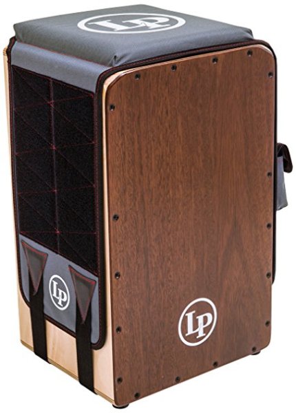 Padded Cajon Seat with Hook and Loop Strips and Accessory Pockets