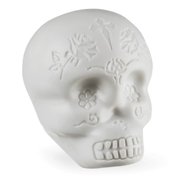 Sugar Skull Shaker, White