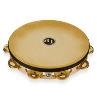 Pro 10″ Single Row Headed Tambourine - Brass