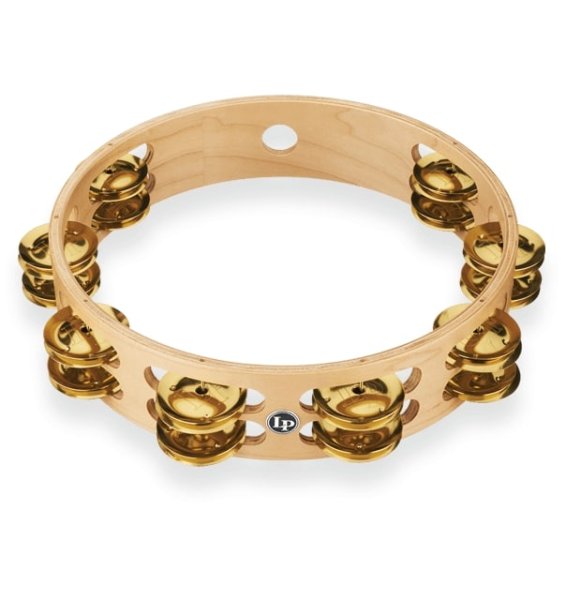 Pro 10" Double Row Tambourine - Brass