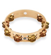 Pro 10″ Double Row Tambourine - Brass/bronze Hybrid