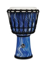 World 7″ Rope Circle Djembe, Blue Marble