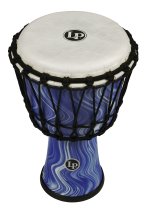 World 7" Rope Circle Djembe, Blue Marble