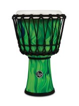 World 7" Rope Circle Djembe, Green Marble