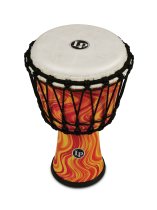 World 7" Rope Circle Djembe, Orange Marble