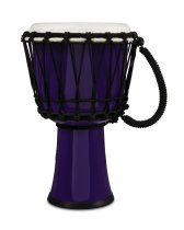 World 7" Rope Circle Djembe, Purple