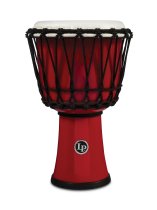 World 7″ Rope Circle Djembe, Red