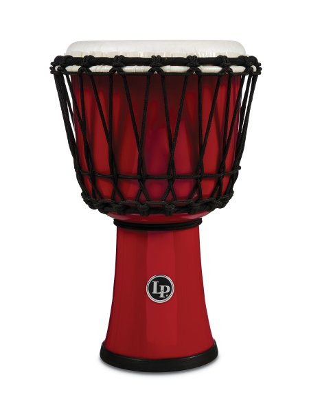 World 7" Rope Circle Djembe, Red