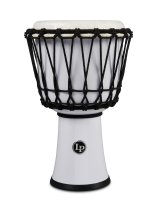 World 7″ Rope Circle Djembe, White