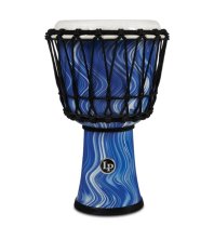 10 Inch Rope Tuned Circle Djembe With Perfect-pitch Head, Blue Marble