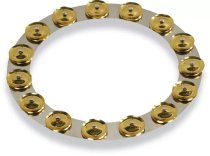 14-inch Tambo-ring - Stainless Steel with Brass Jingles