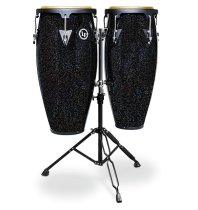 Aspire Santana 10″ And 11″ Black Magic Conga Set With Double Stand