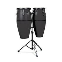 10″ & 11″ Conga Set With Double Conga Stand, Onyx