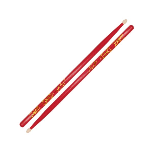 Josh Dun Signature 5A Drumsticks, Clancy Red