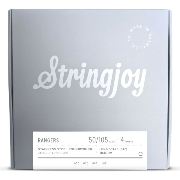 Medium Gauge (50-105) 4 String Long Scale Stainless Steel Bass Guitar Strings