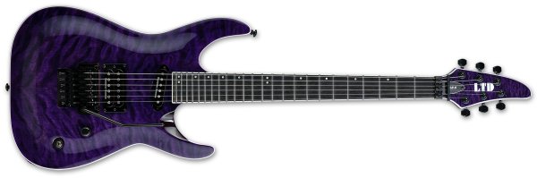 LTDALR-II QM Electric Guitar, See Thru Purple