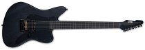 LTD AW-XJ7 Baritone Evertune Electric Guitar, Black Open Grain Satin