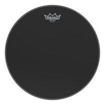 Ambassador® Ebony® Snare Side No Collar Drumhead, 14″