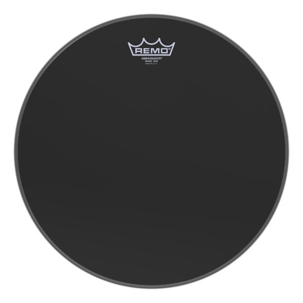 Ambassador® Ebony® Snare Side No Collar Drumhead, 14"