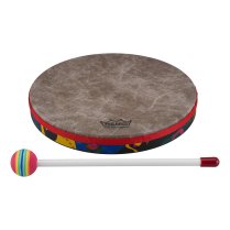 Kids Percussion Hand Drum 10″ Diameter, Fabric Rainforest