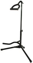 Black Guitar Stand With Rubber Padded Neck Support