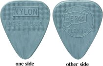 Flex 75 Nylon Flat Picks, Silver, Heavy, 100/Bag