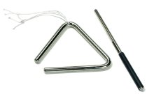 4″ Chrome Steel Triangle w/ Striker & Holder