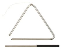 6″ Chrome Steel Triangle w/ Striker & Holder