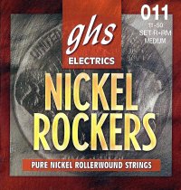 Nickel Rockers, Rollerwound Pure Nickel Electric Guitar Strings - Medium (.011-.050)