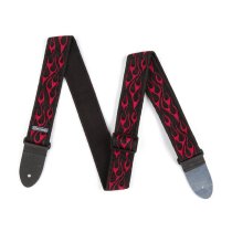 Classic Flambe Red Guitar Strap