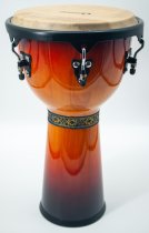 12" Djembe with Comfort Rim and Natural Skin Head, Sunburst