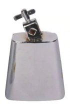 5” Cowbell With Mounting Bracket, Chrome Finish