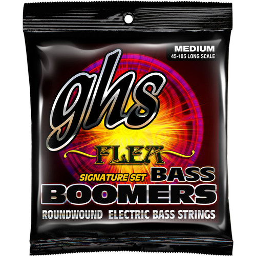 Flea Signature Bass Boomers Roundwound Electric Bass Guitar Strings (4-String Set, Long S