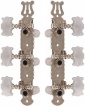 3 Per Side Classical Guitar Machine Heads, Nickel