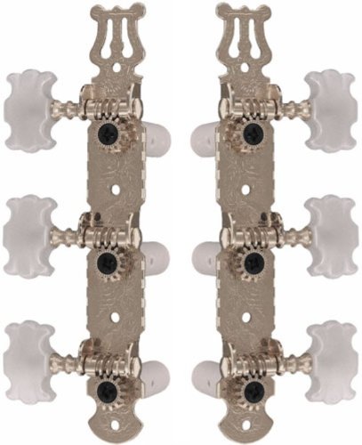 3 Per Side Classical Guitar Machine Heads, Nickel