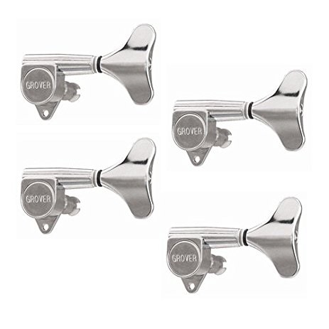 Mini Bass 4 in line Machine Heads, Chrome