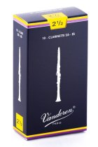 Bb Clarinet Traditional Reeds Strength 2.5; Box of 10