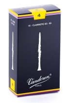 Bb Clarinet Traditional Reeds Strength 4; Box of 10