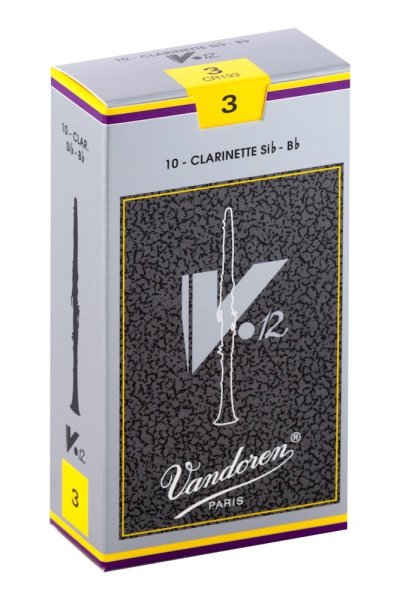 Bb Clarinet V.12 Reeds Strength 3; Box of 10