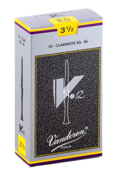 Bb Clarinet V.12 Reeds Strength 3.5; Box of 10