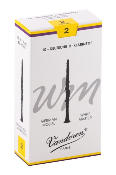 Bb Clarinet White Master Reeds Strength 2; Box of 10